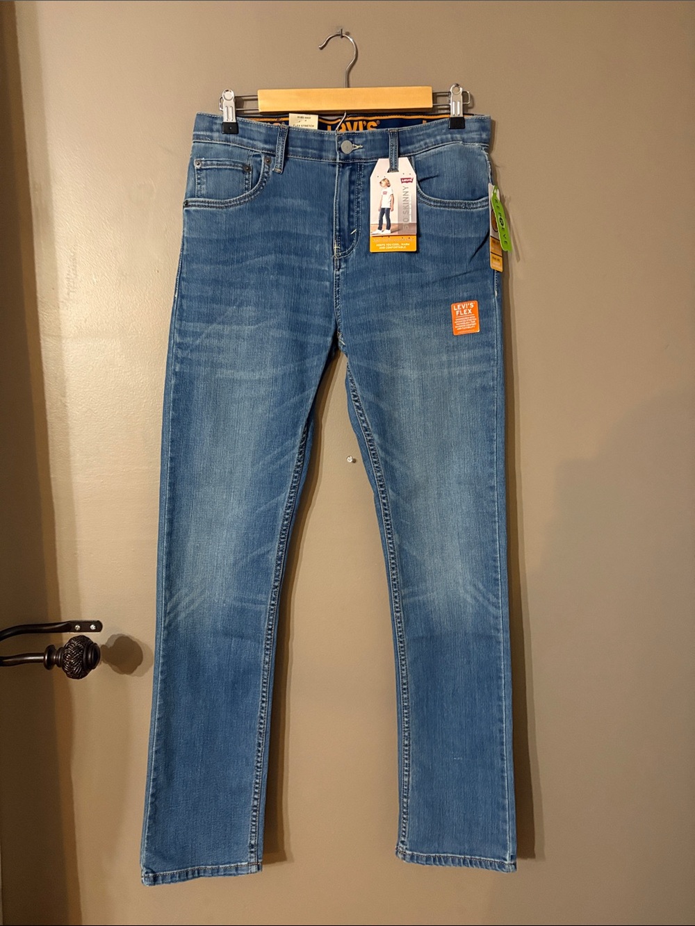 Levi's Boy’s Light Blue Slim Straight Jeans